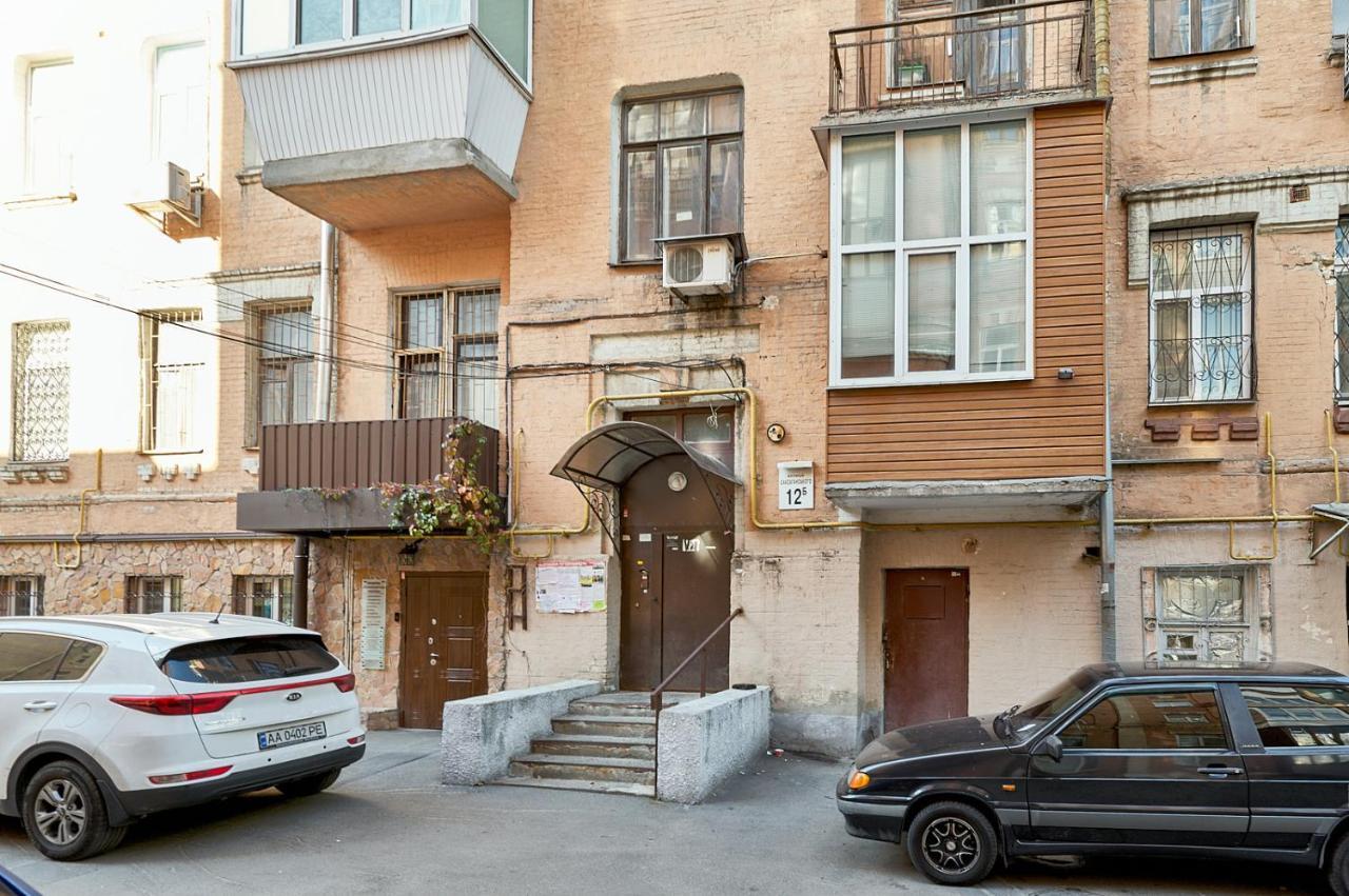 S12-58 Modern Aparthotel With Two 2Bedrooms In Central Kiev - Bessarabska Squere - Gulliver Mall - Olympic Stadium - Palace Of Sports - Saksahanskoho St, 12Б Zewnętrze zdjęcie